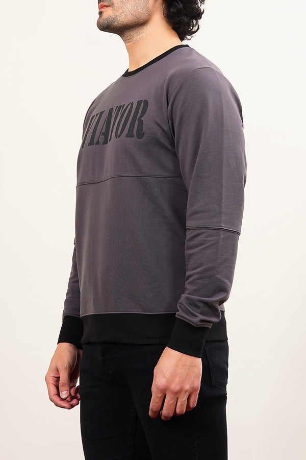 Men'S Aviator Charcoal Sweat Shirt