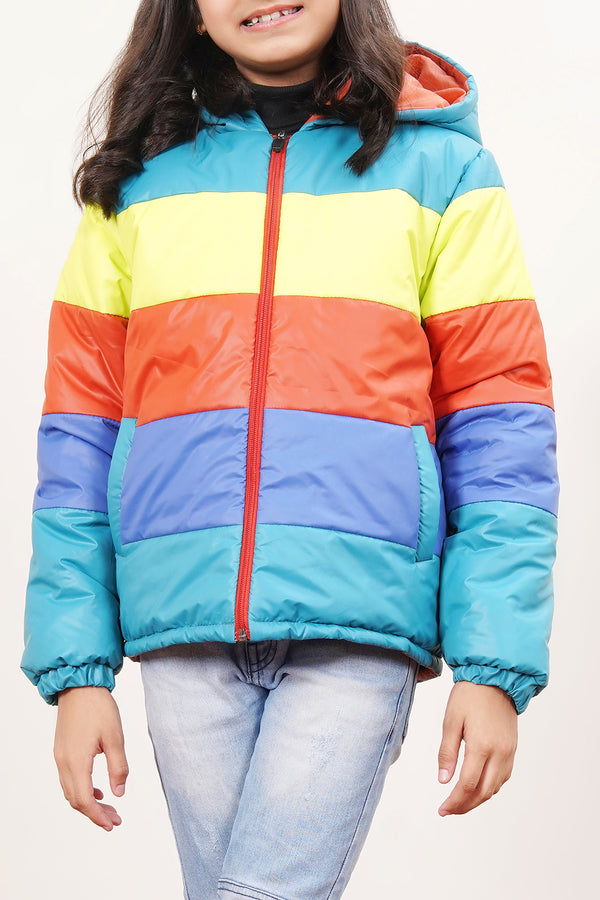 Unisex Sporty Puffer Hood