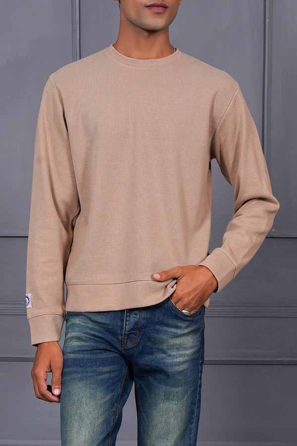 Regular Fit Thermal Sweatshirt For Men