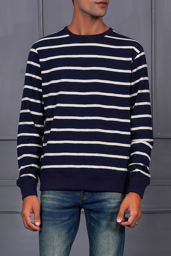 Men'S Striper Sweat Shirt