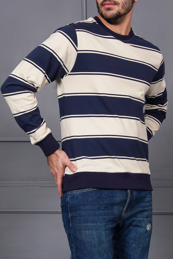 Men'S Striper Sweat Shirt