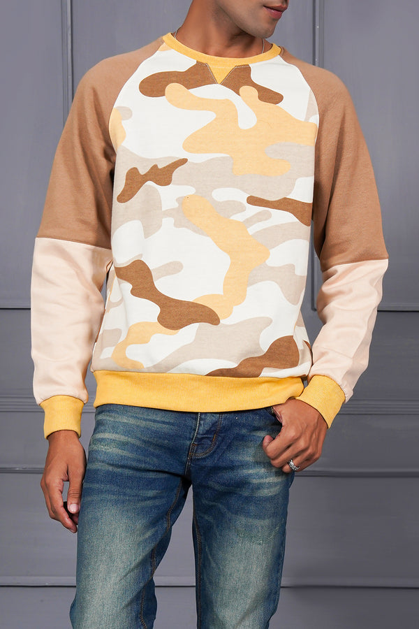 Marine Camouflage Men Sweat Shirt