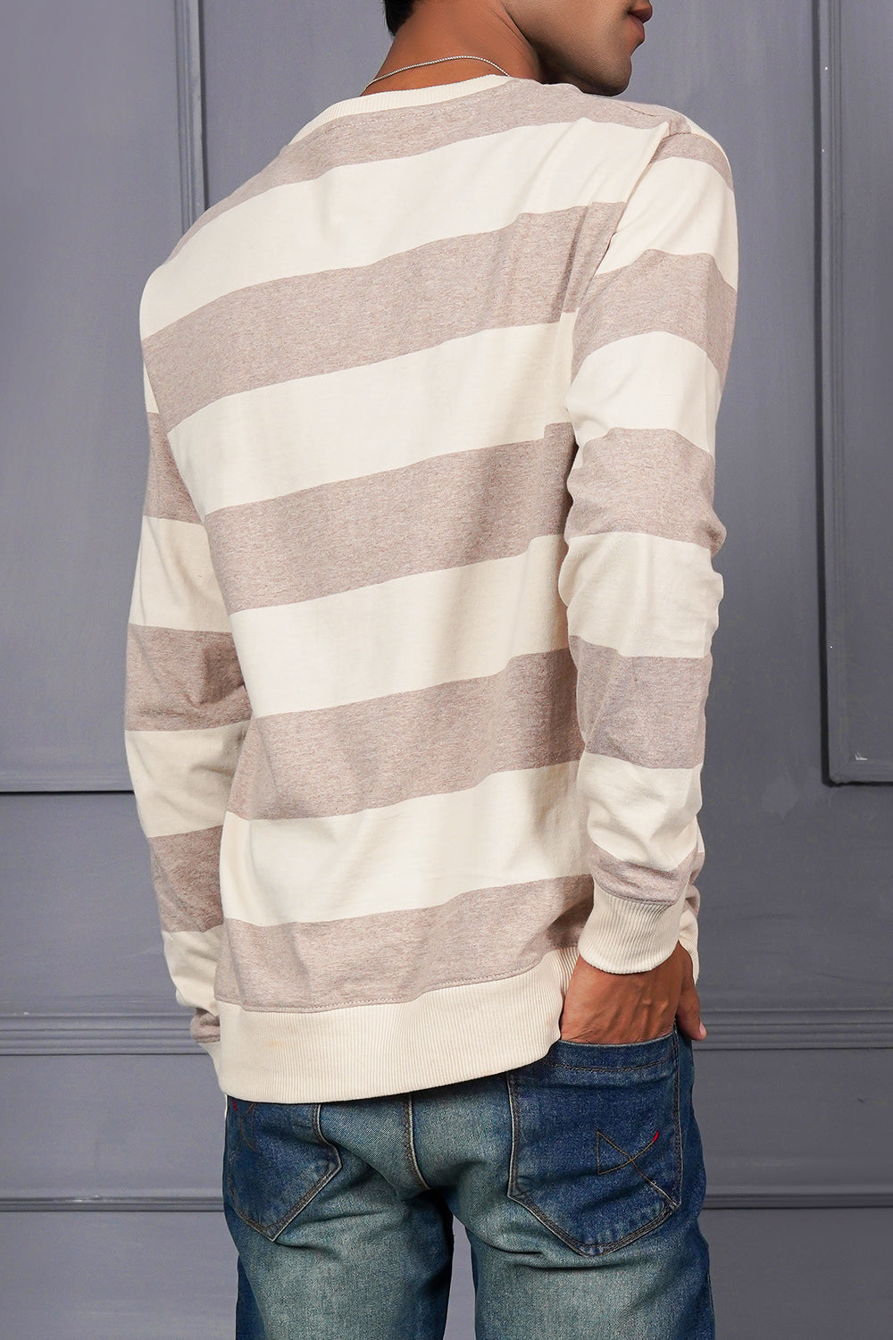 Men's Striper Henley Shirt