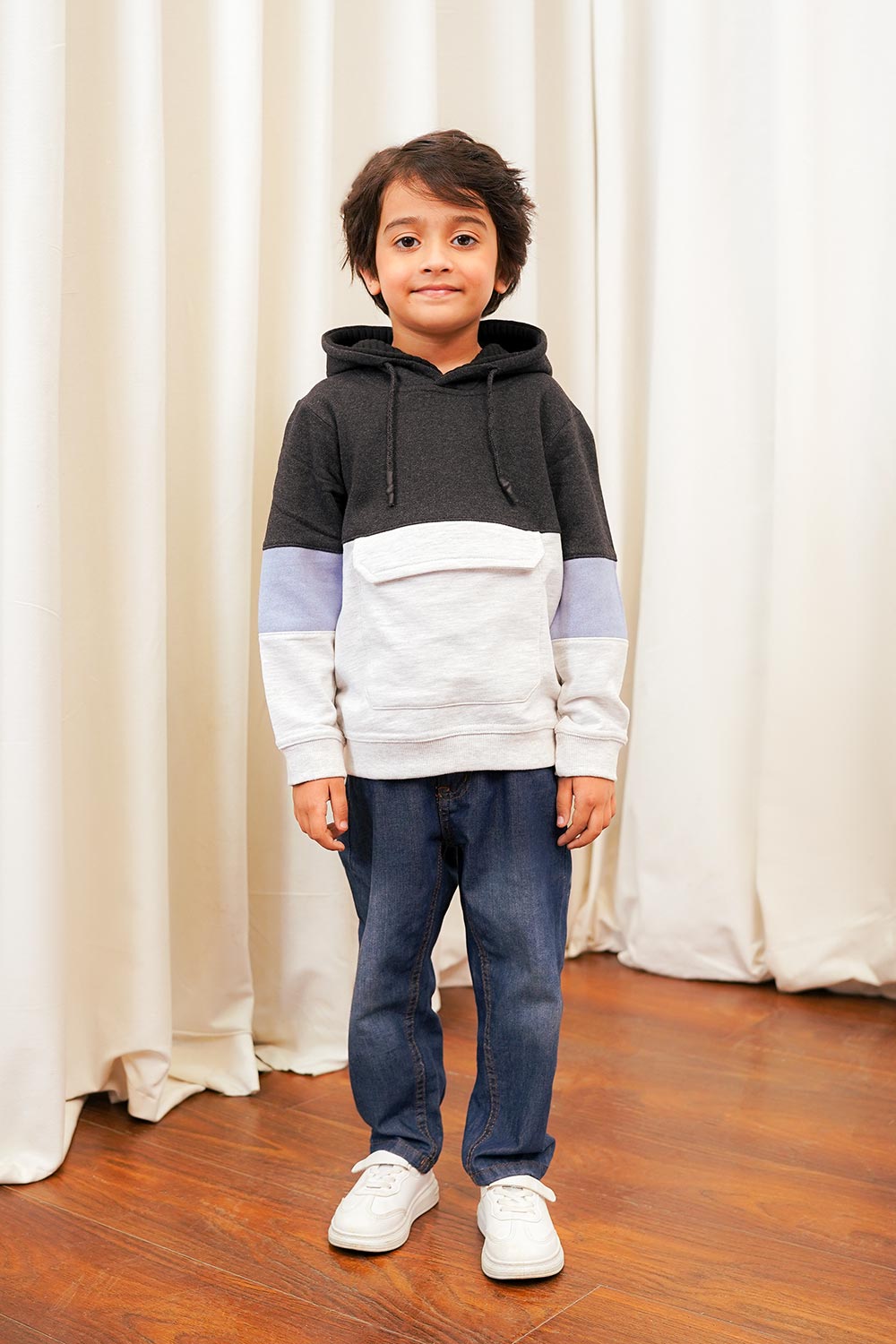 Boys Colour Block Jumper