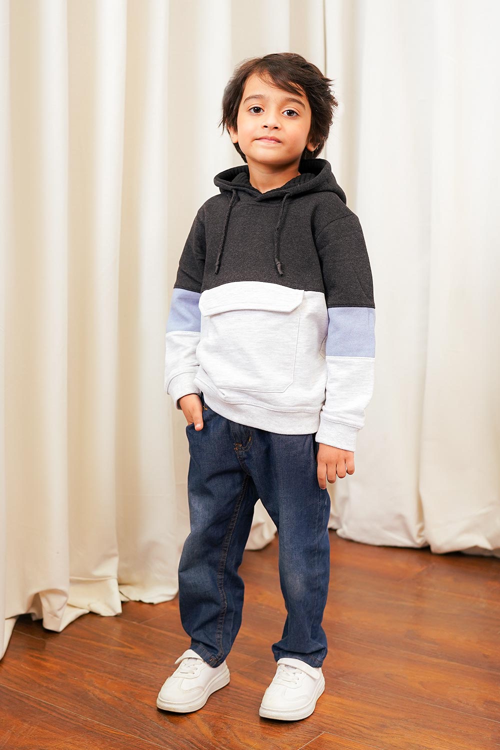 Boys Colour Block Jumper