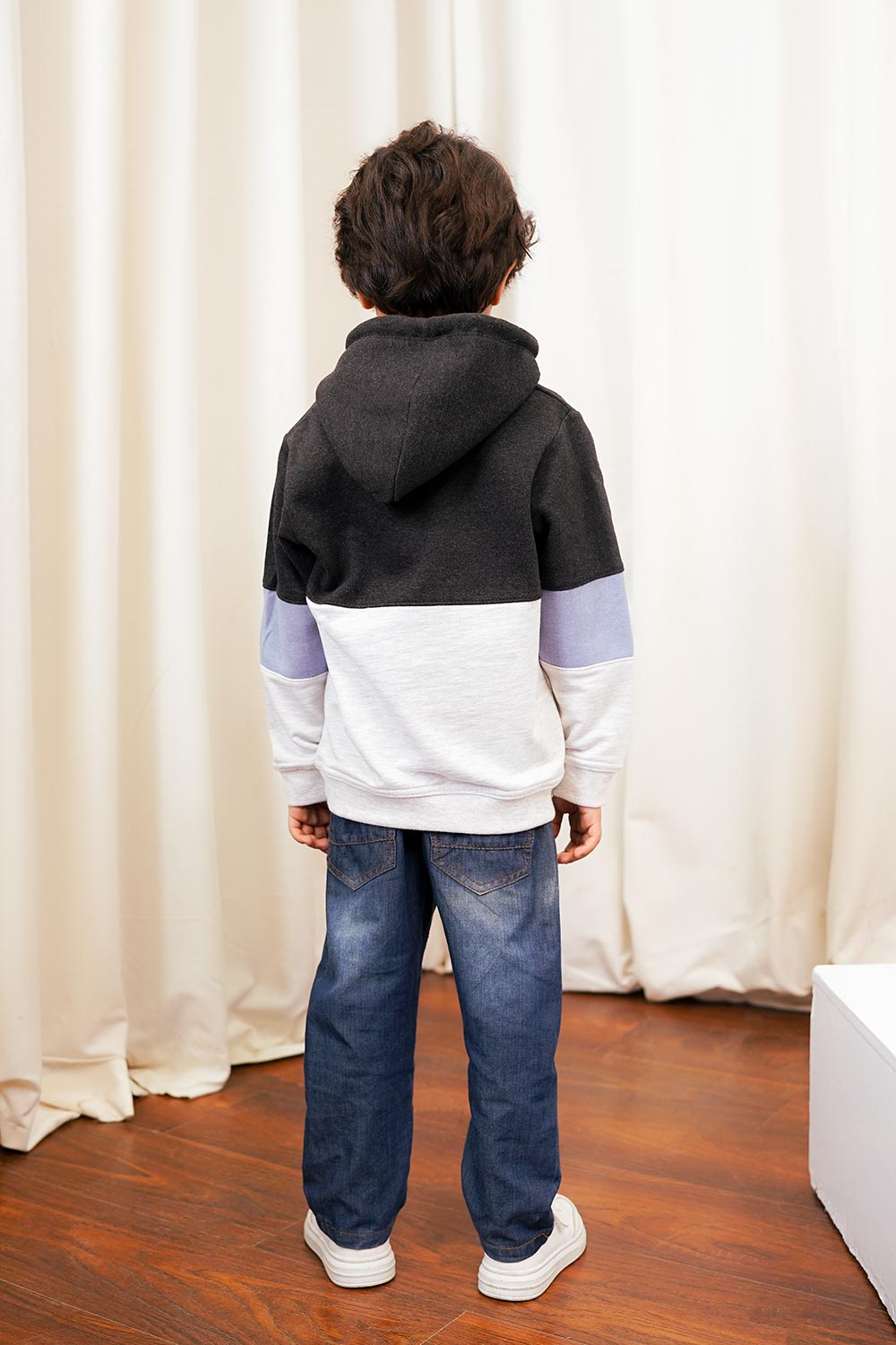 Boys Colour Block Jumper