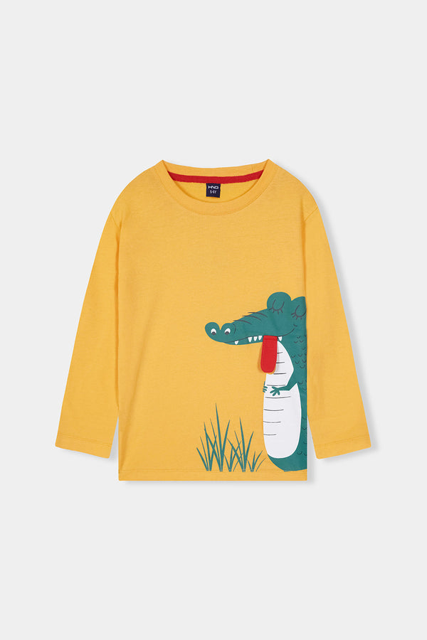 Boys Crocodile Full Sleeve Tee