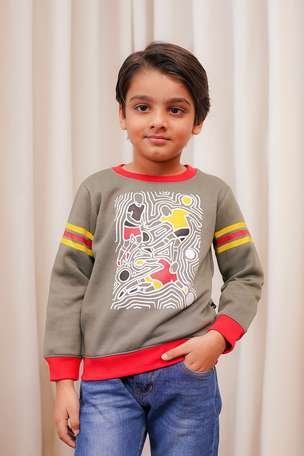 Boy'S Abstract Sweat Shirt