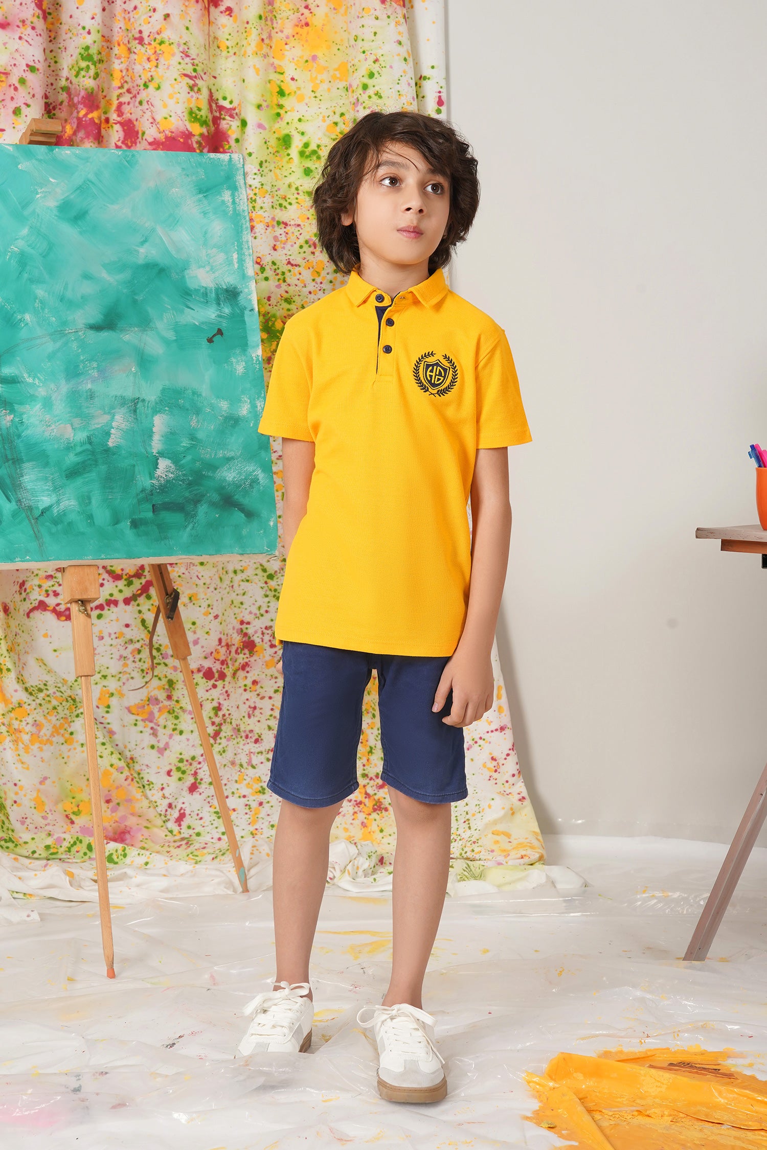 PIQUE THREE BOTTON BOYS POLO