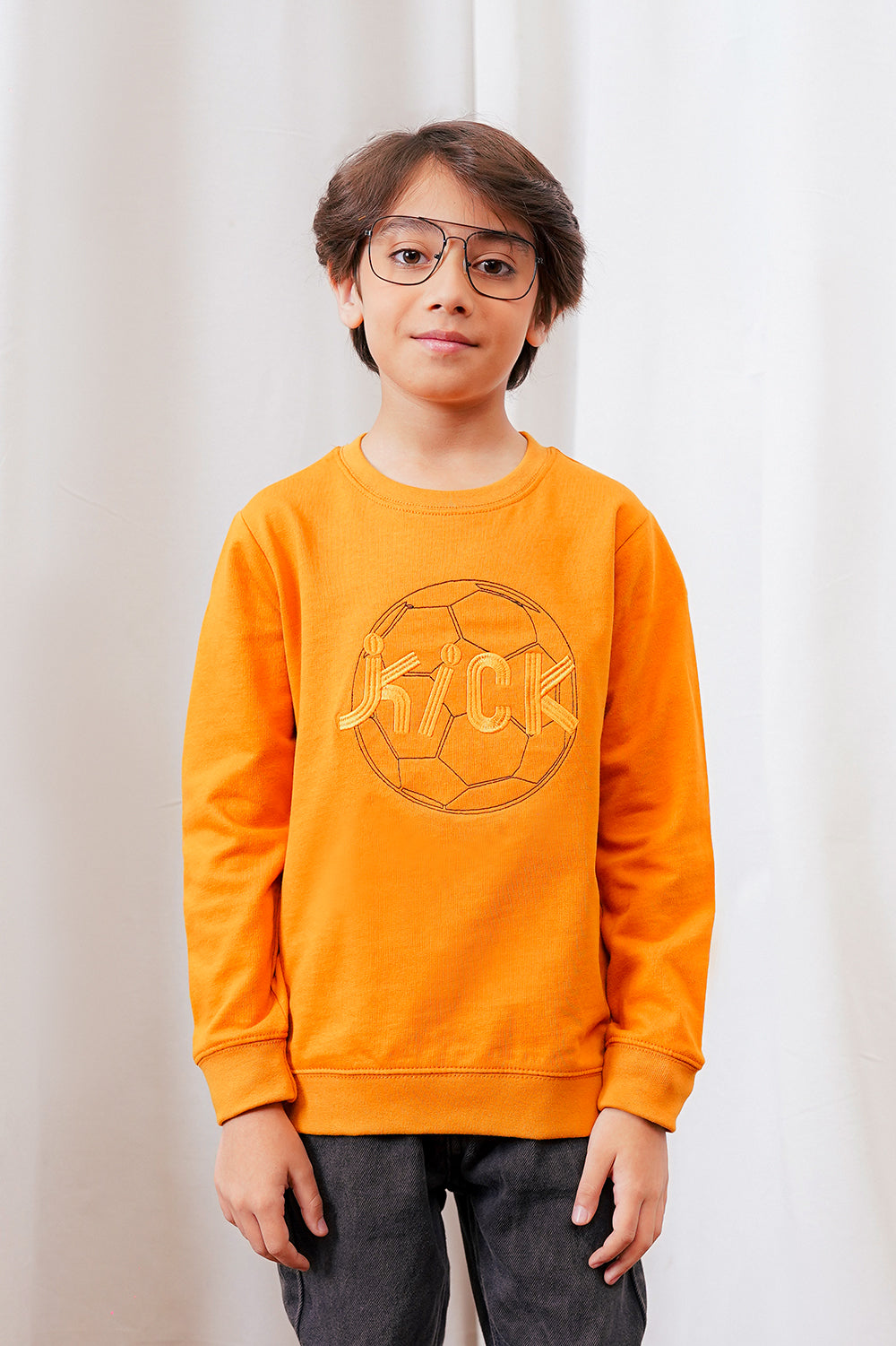 Boys Embroidered Sweatshirt