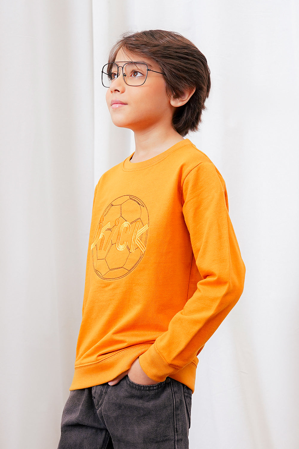 Boys Embroidered Sweatshirt