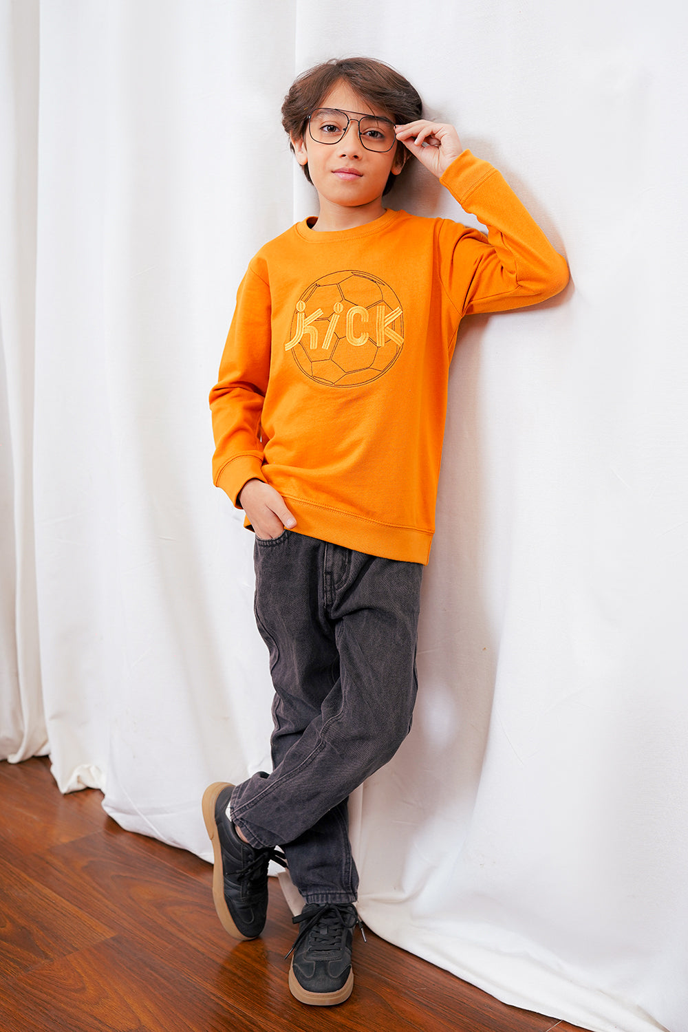 Boys Embroidered Sweatshirt