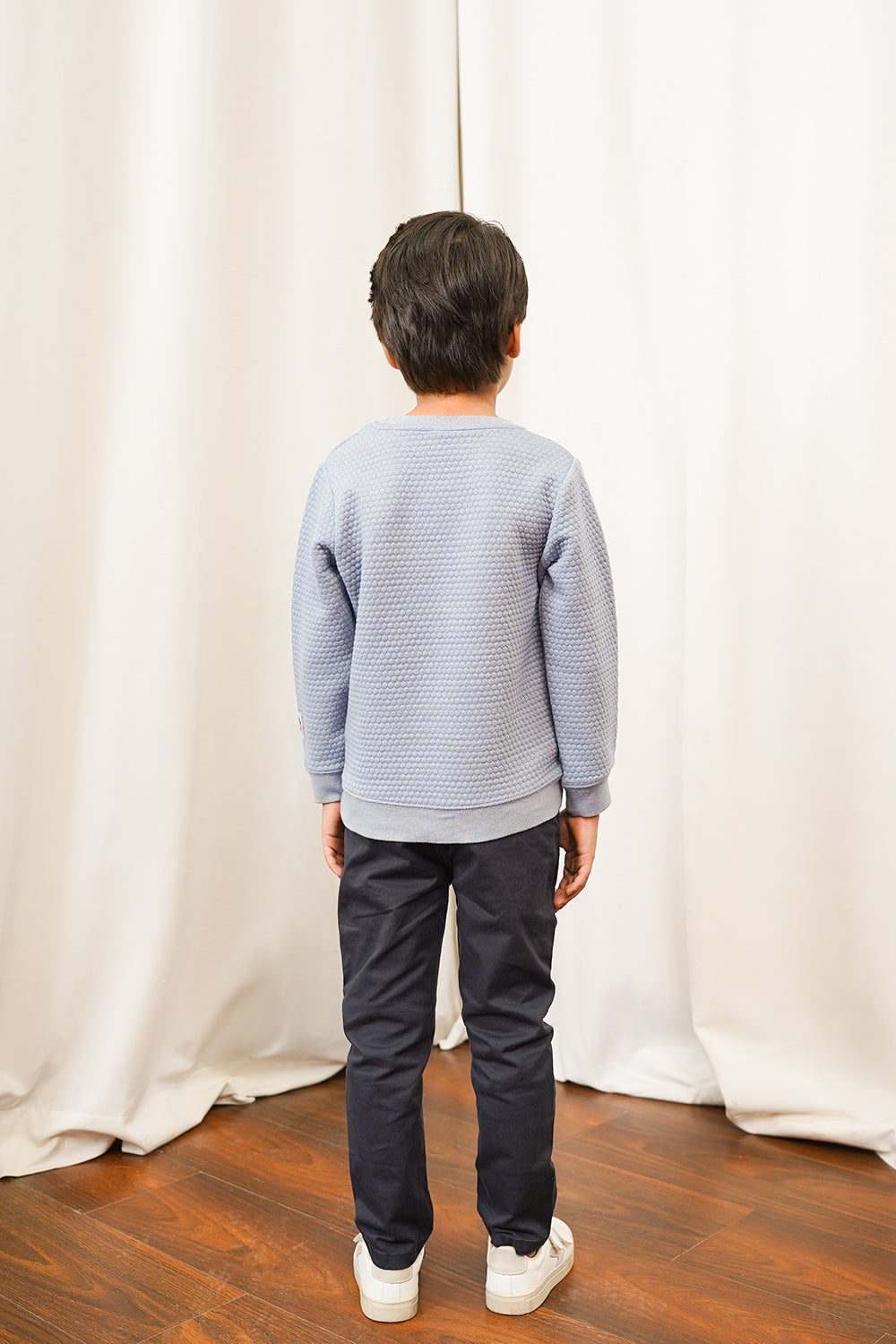 Boys Diamond Knitted Sweat Shirt