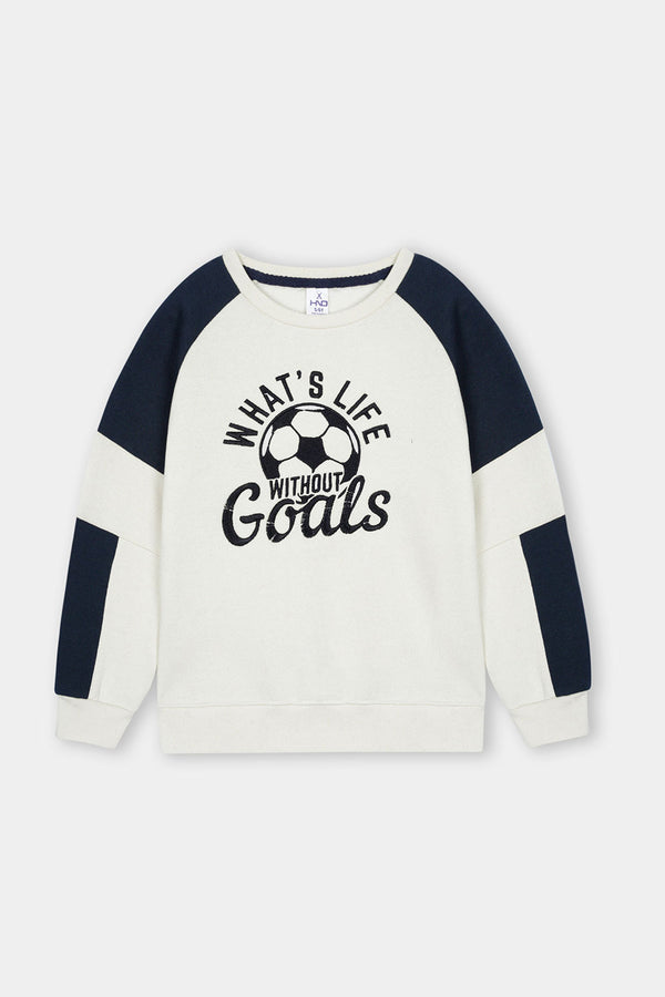 Embroidered Raglan Sweatshirt