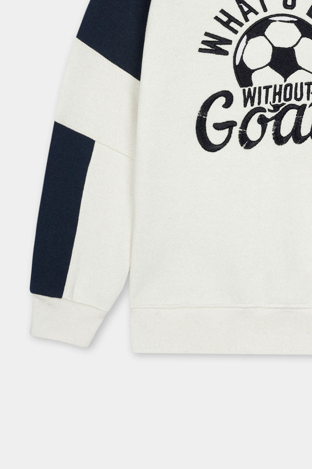 Embroidered Raglan Sweatshirt