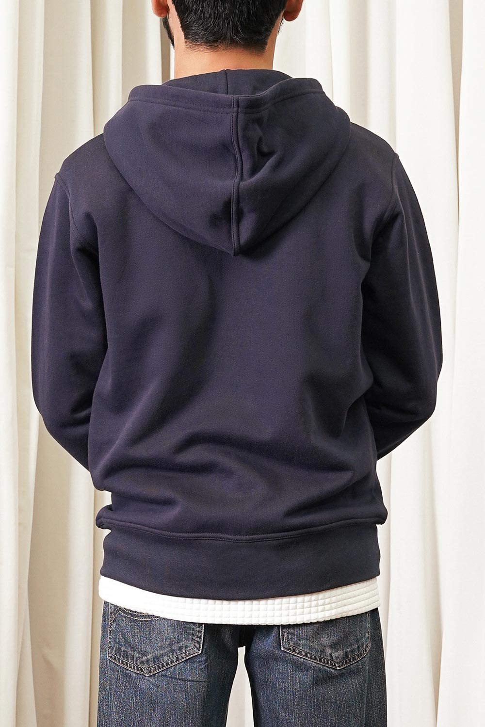 Navy Zipper Hoodie