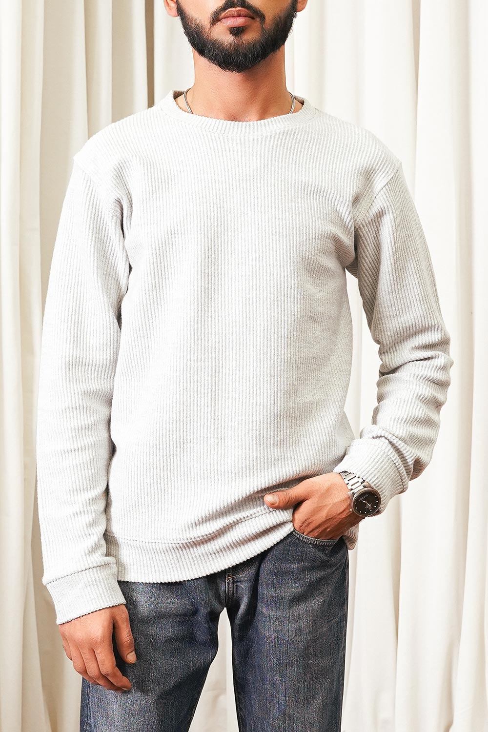 Interlock Knitted Sweat Shirt