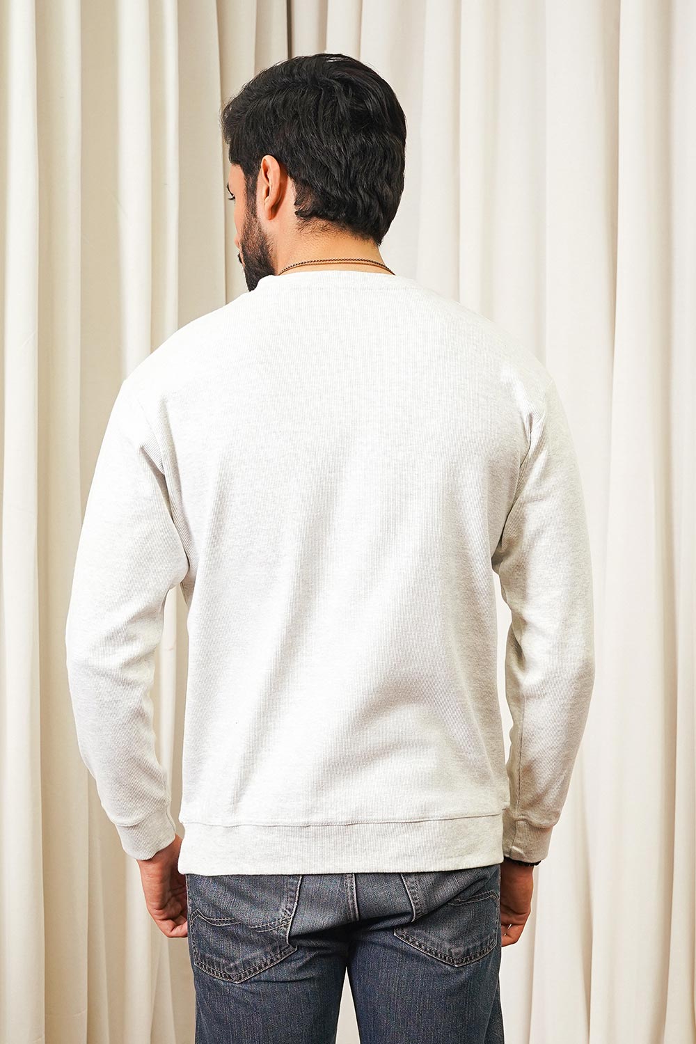 Rib Sweat Shirt For Men