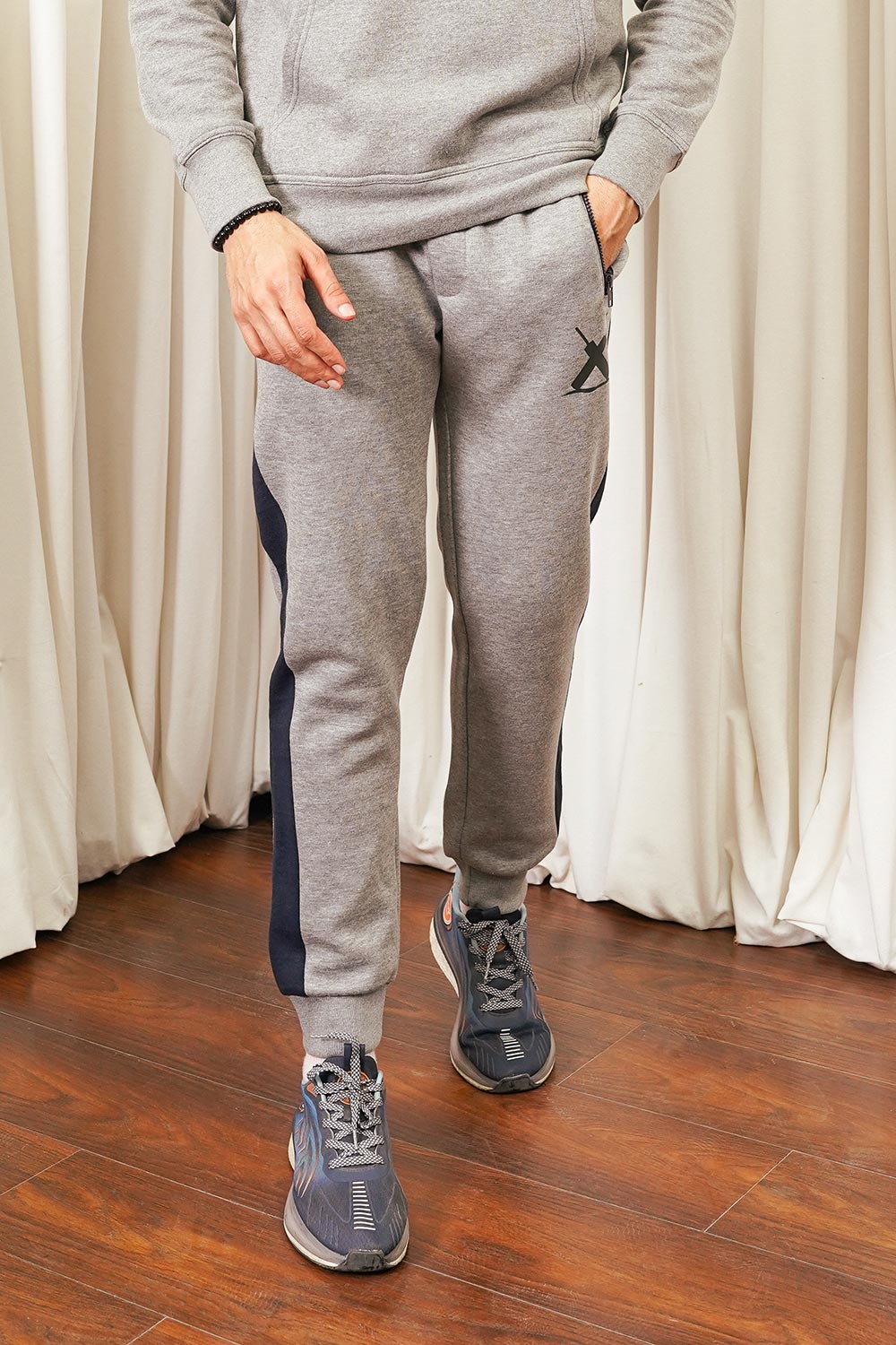 Grey Trouser With Contrast Pannels