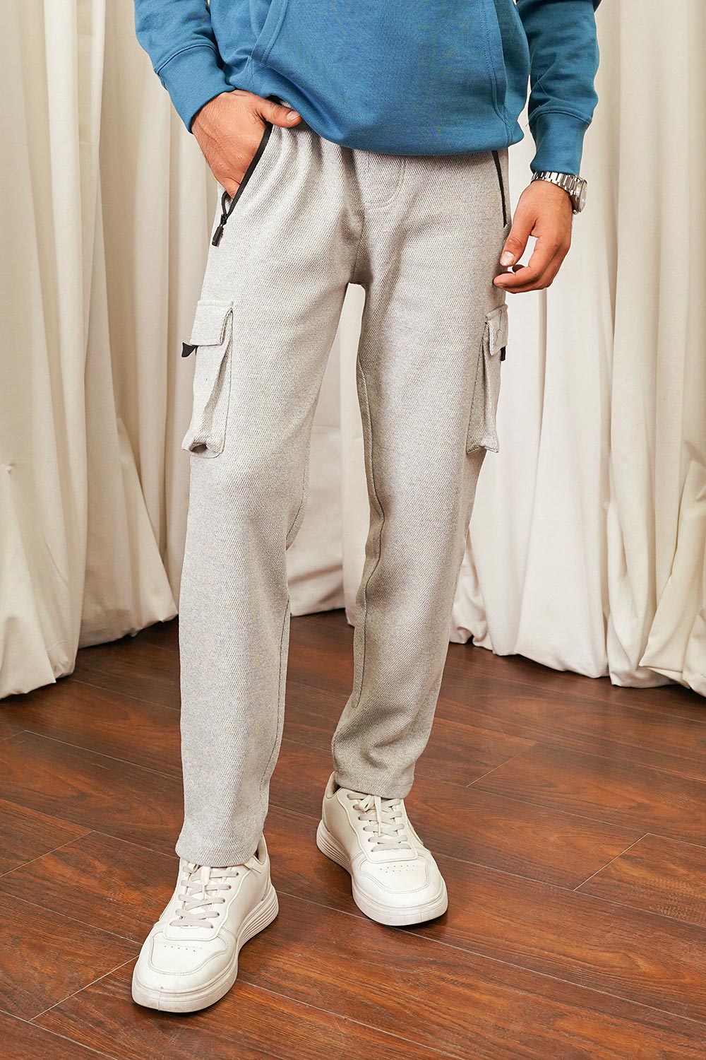 Grey Cargo Trouser