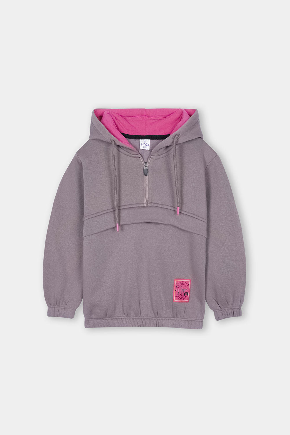 Quarter Zipper Girls Hoodie