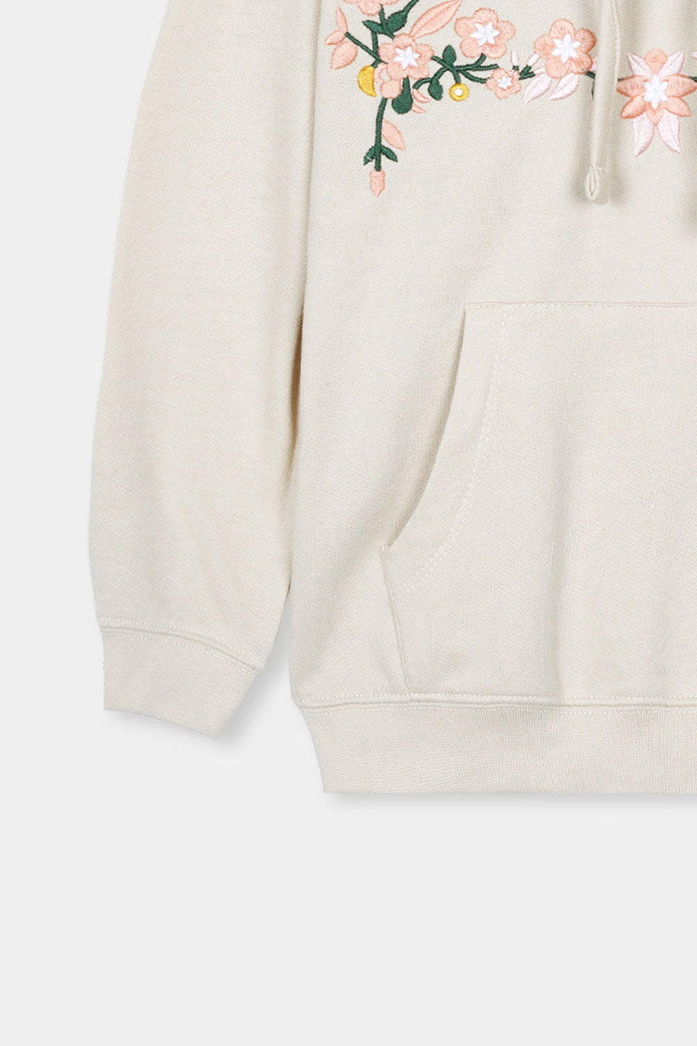 Embroidery Pullover Hoodie