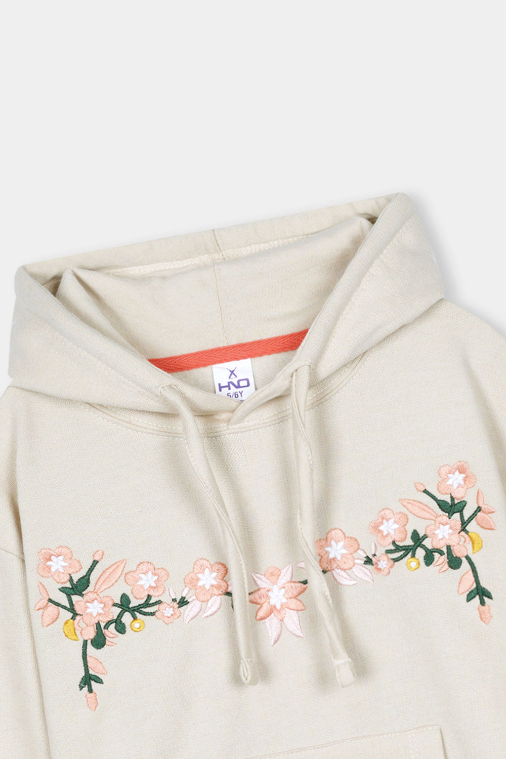 Embroidery Pullover Hoodie