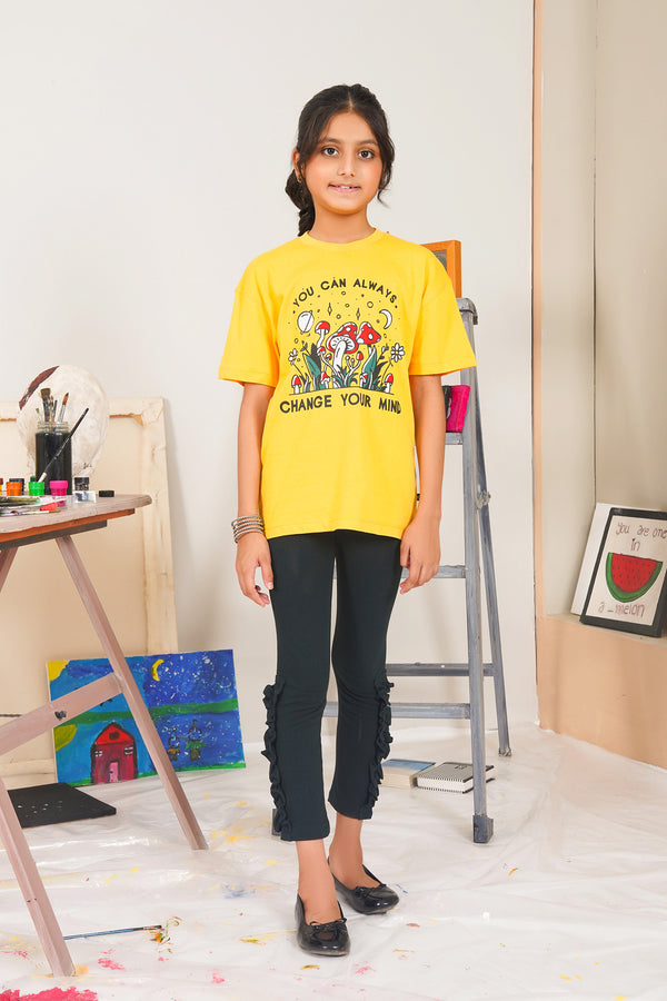 Blooming Graphic Tee For Girls