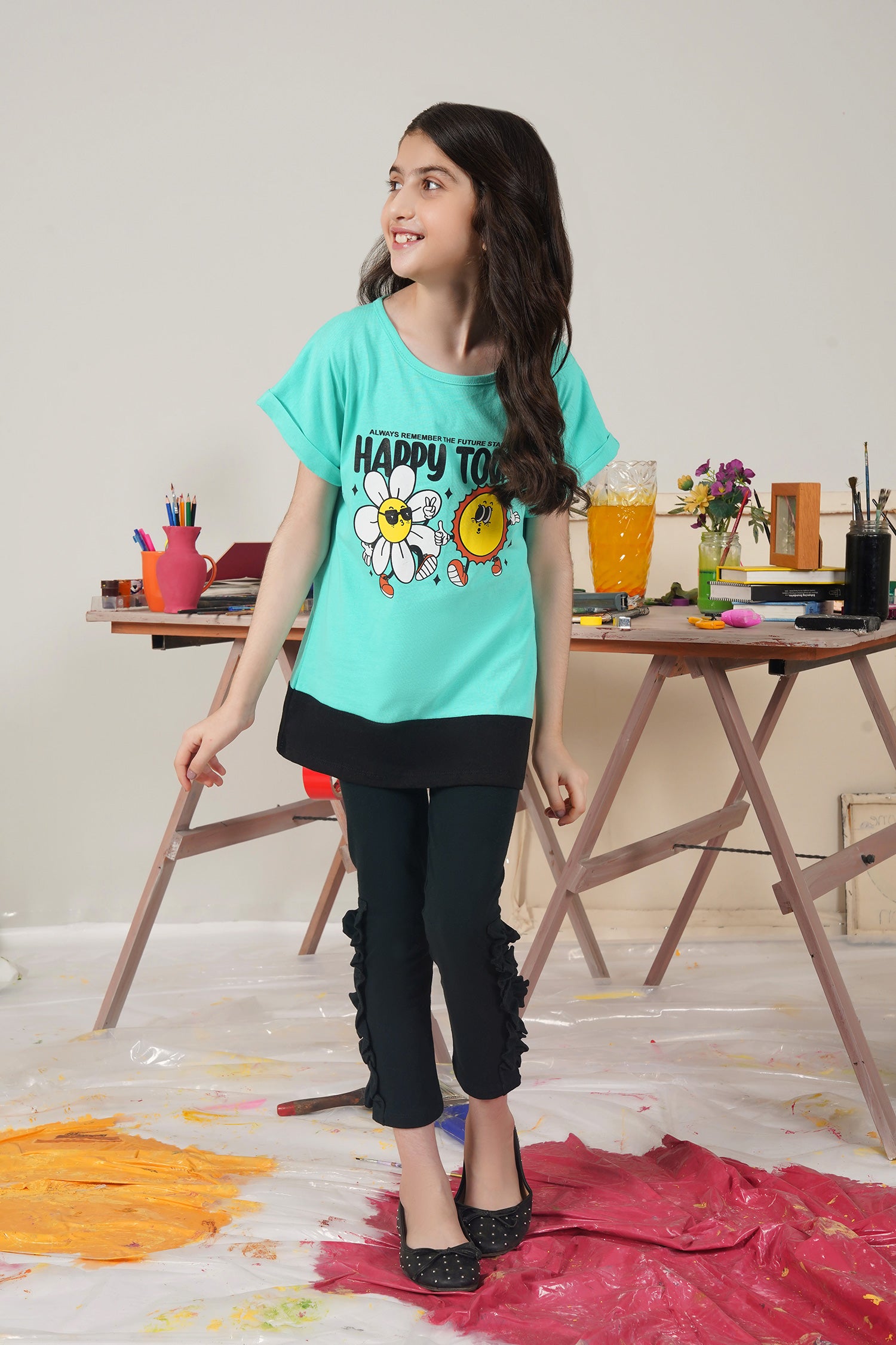 GIRLS PRINTED TOP