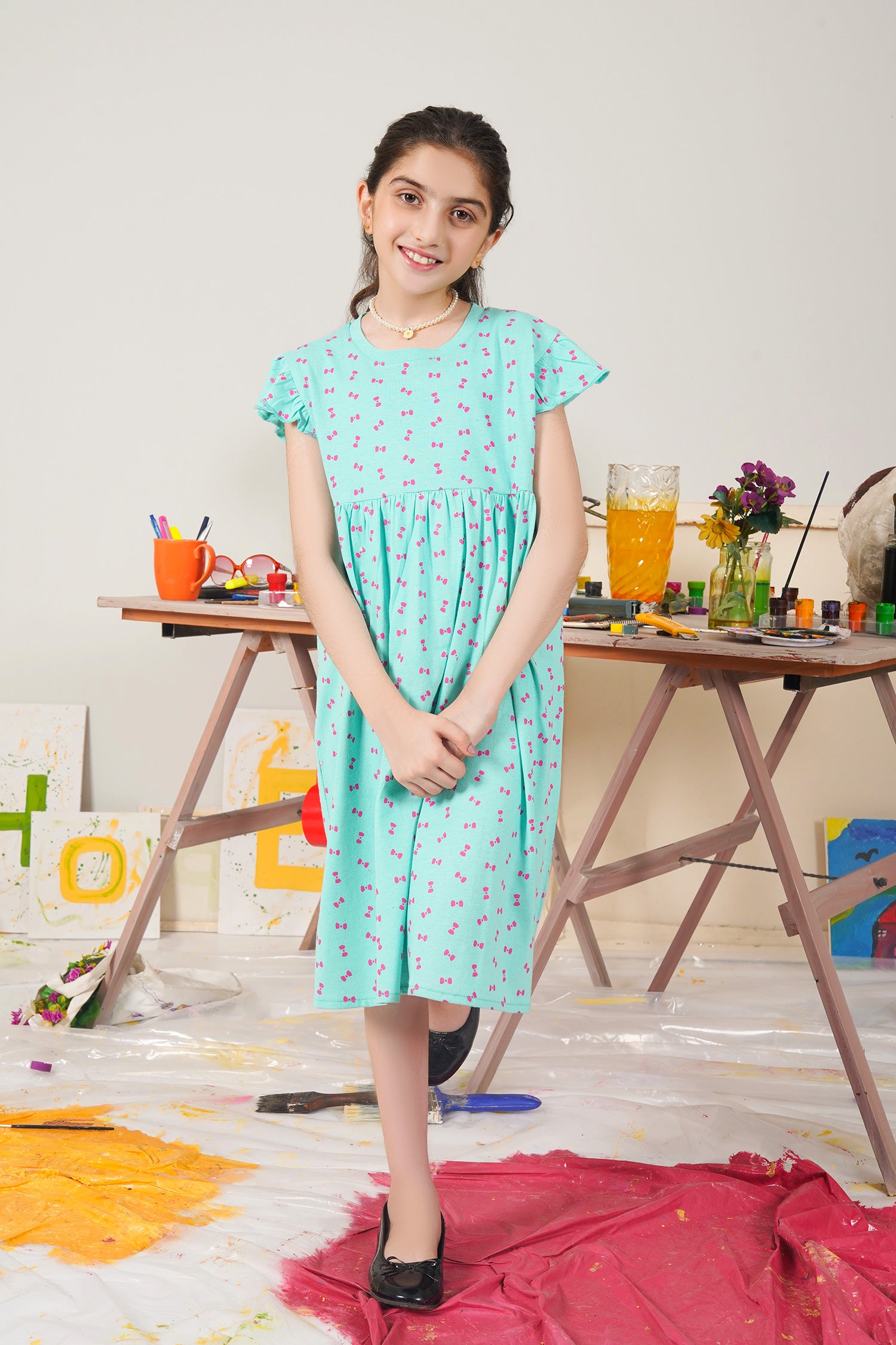 GIRLS PRINTED DRESS