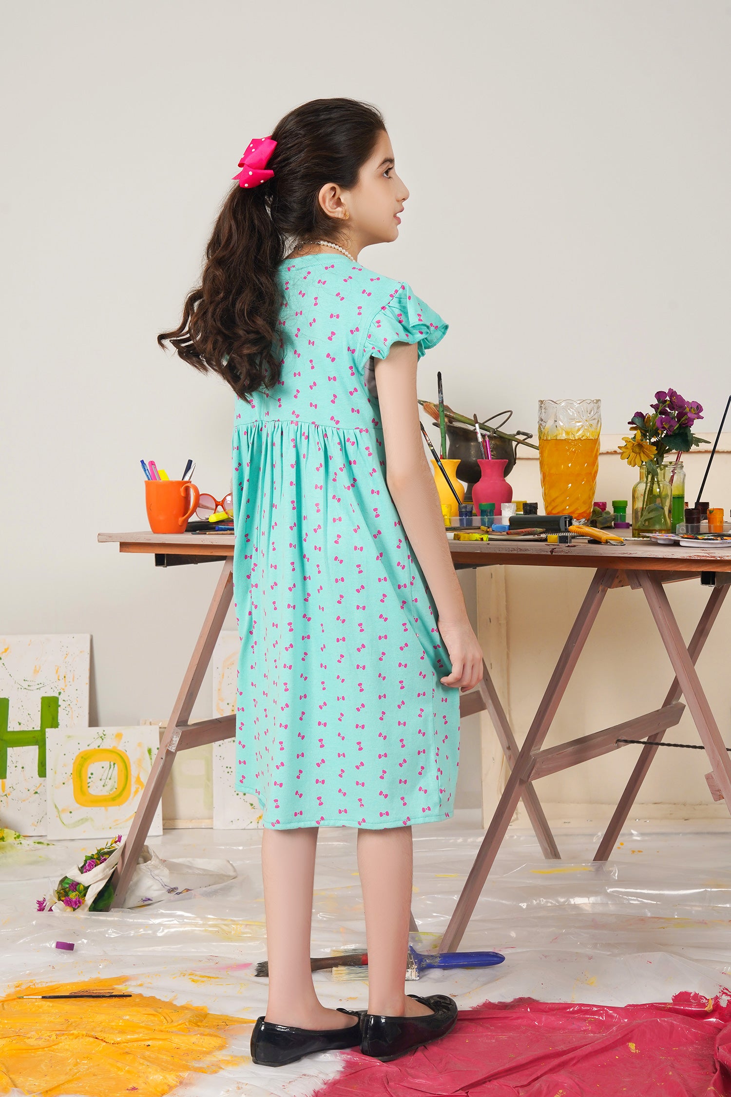 GIRLS PRINTED DRESS