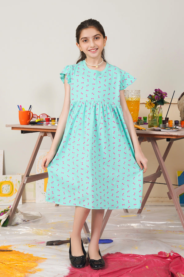 GIRLS PRINTED DRESS