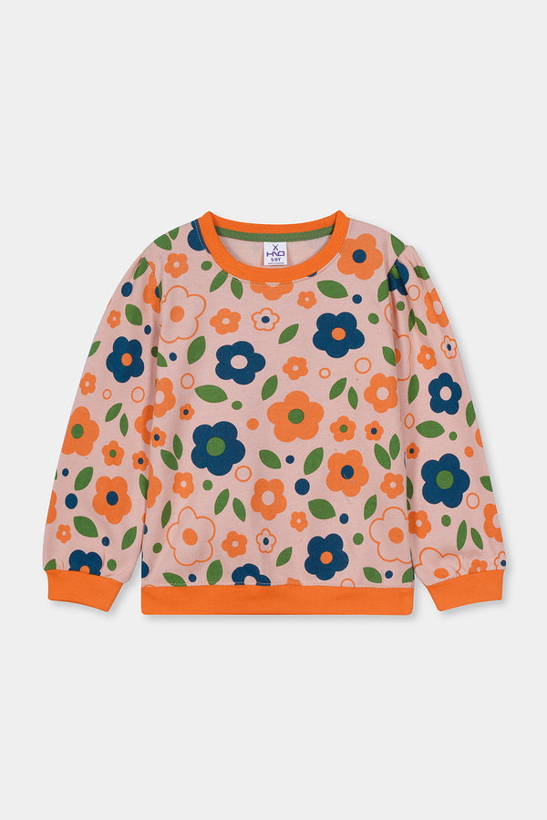 GIRLS FLORAL SWEAT SHIRT