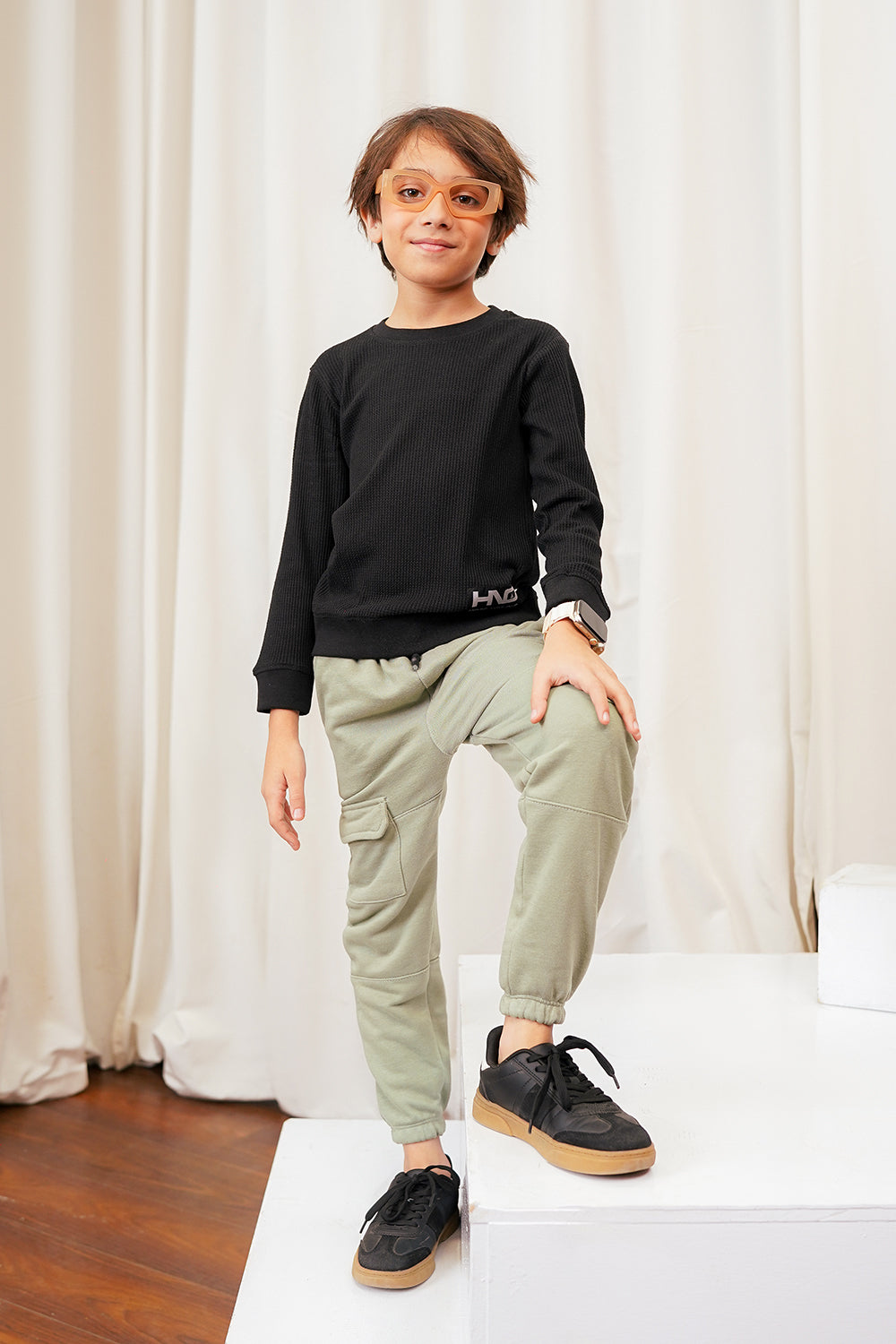 Cargo Sweat Pants For Boys