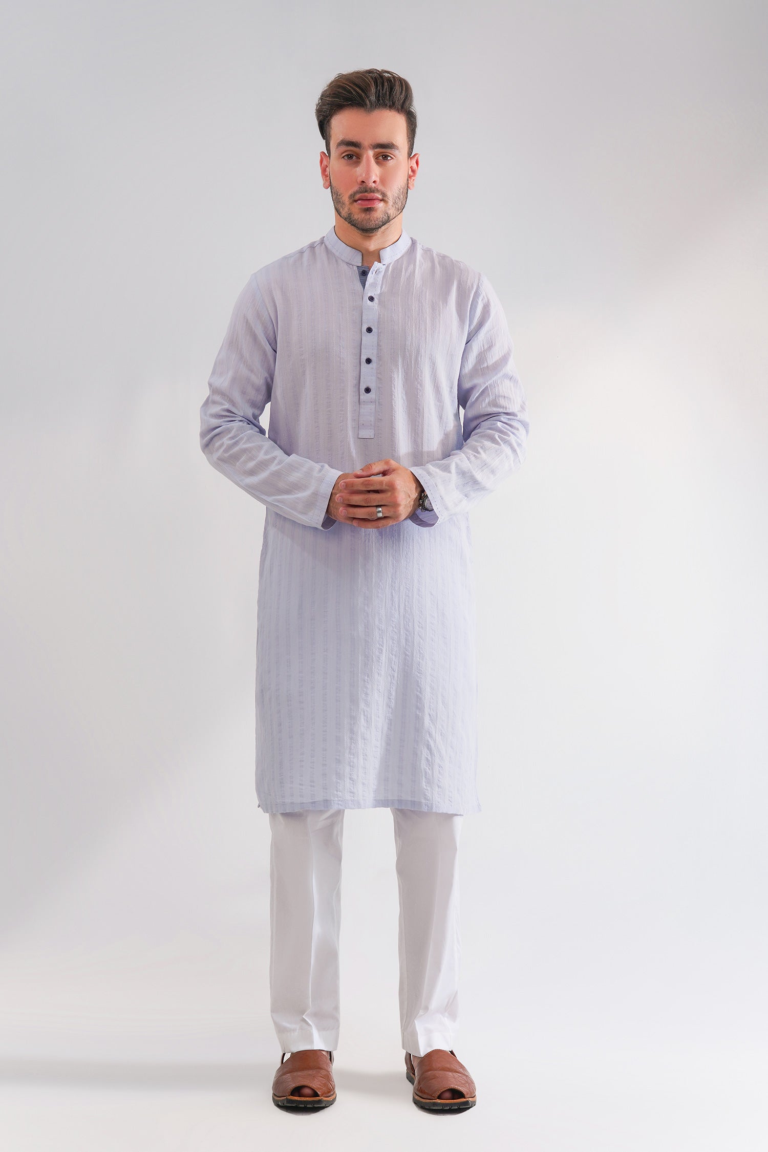 Men Cotton Jacquard Kurta