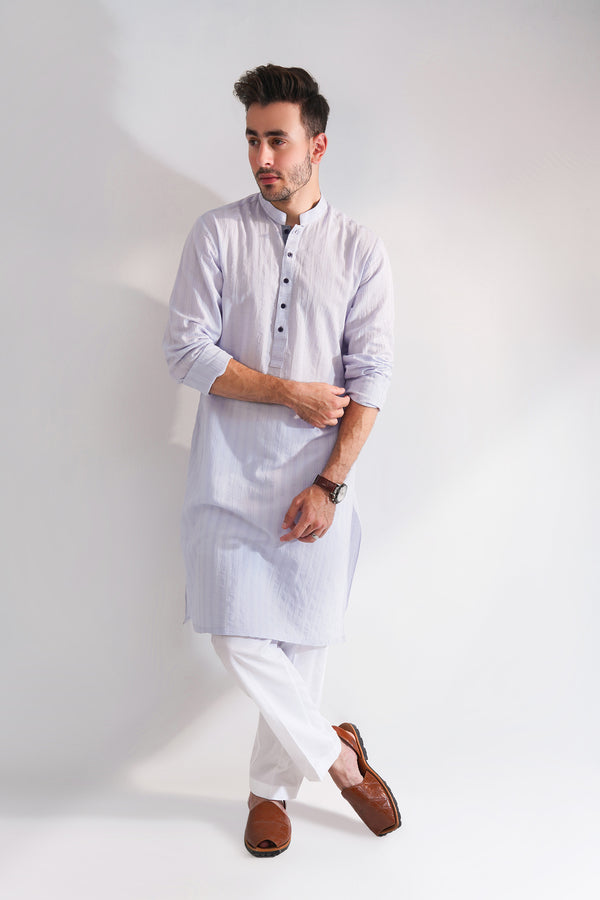 Men Cotton Jacquard Kurta