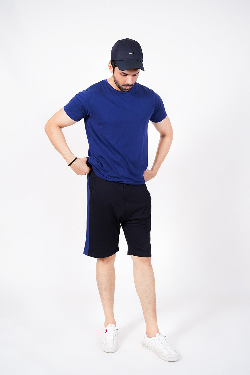 Colour Block Short With Functional Zip