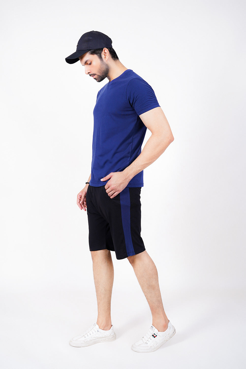 Colour Block Short With Functional Zip