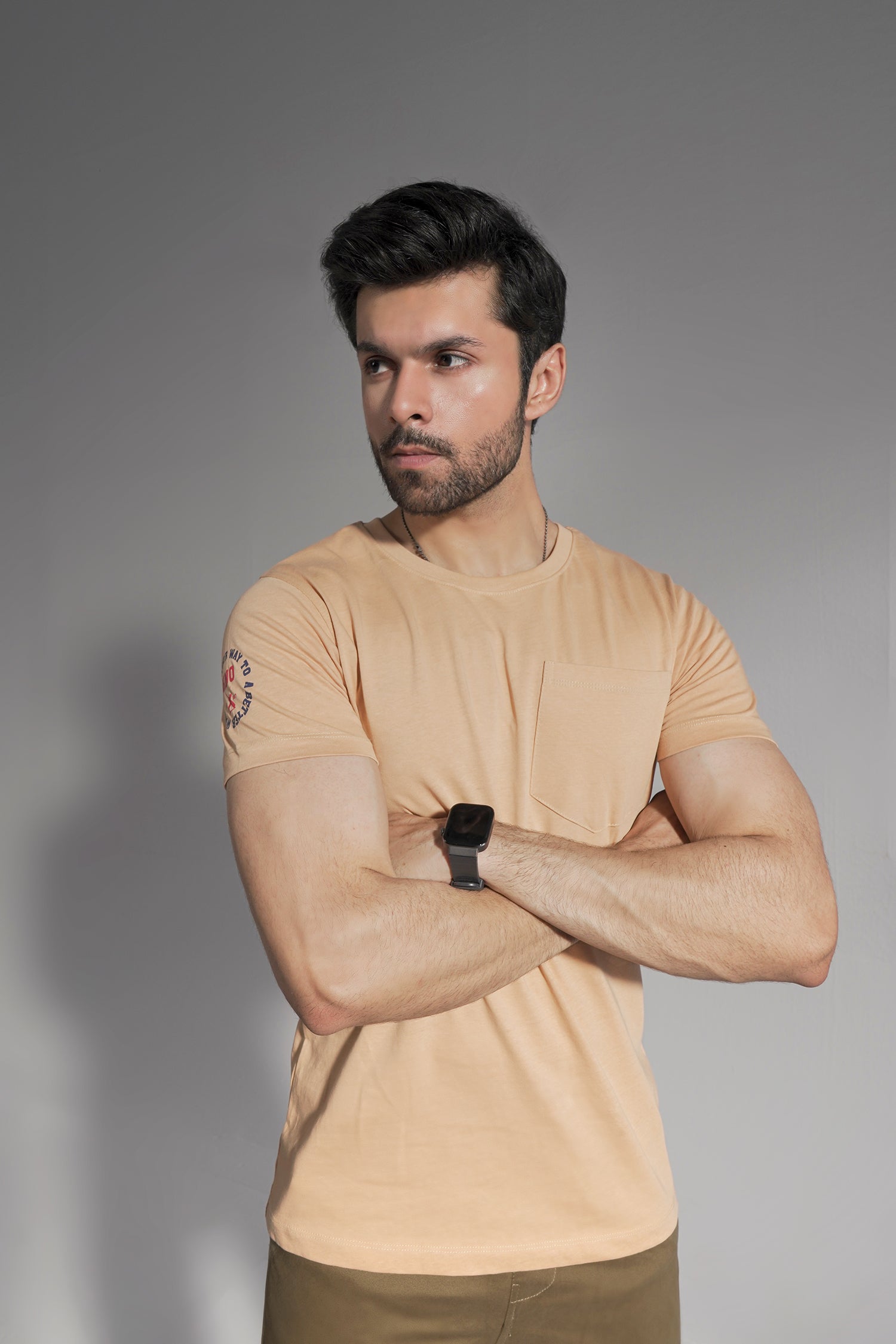 Drop Shoulder Pocket For Men