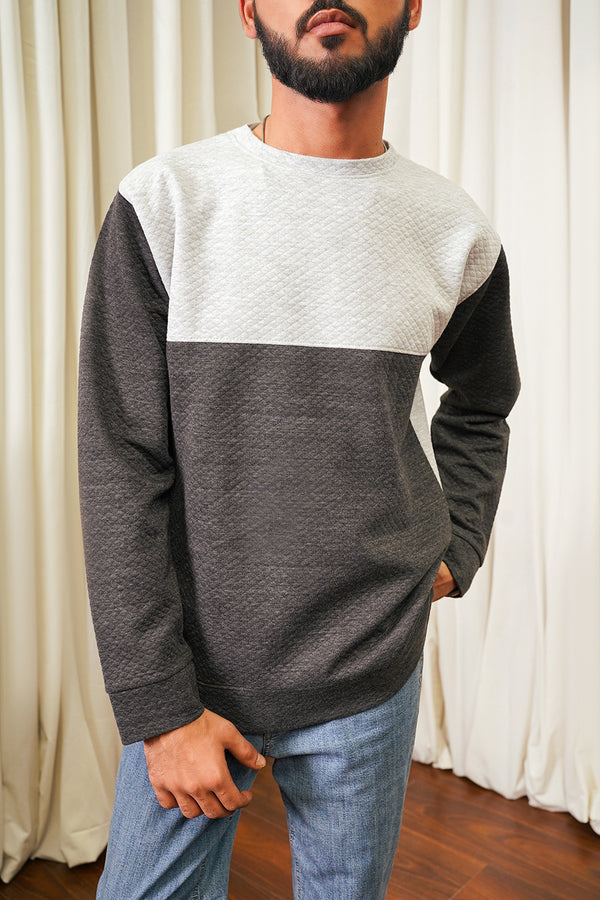 Tonel Grey Knitted Sweatshirt