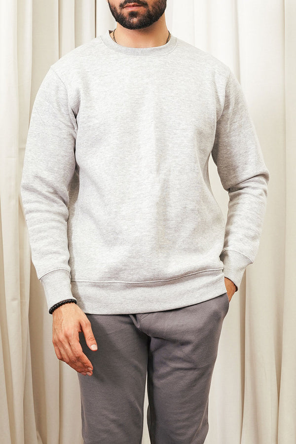 GREY MELANGE SWEATSHIRT