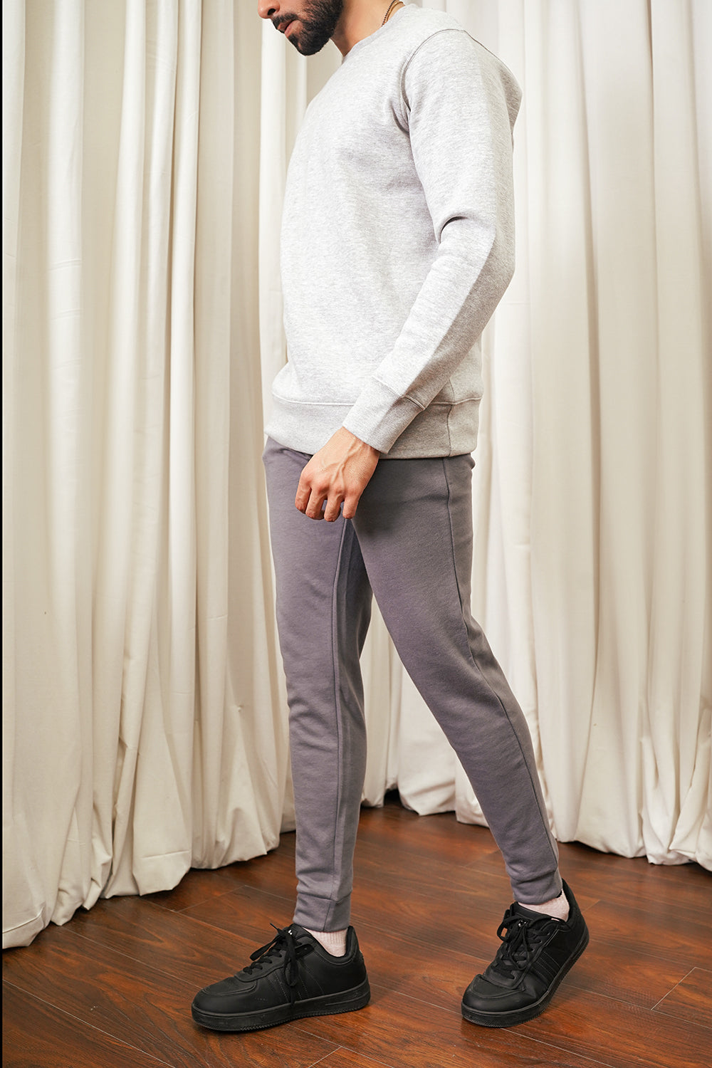 GREY MELANGE SWEATSHIRT