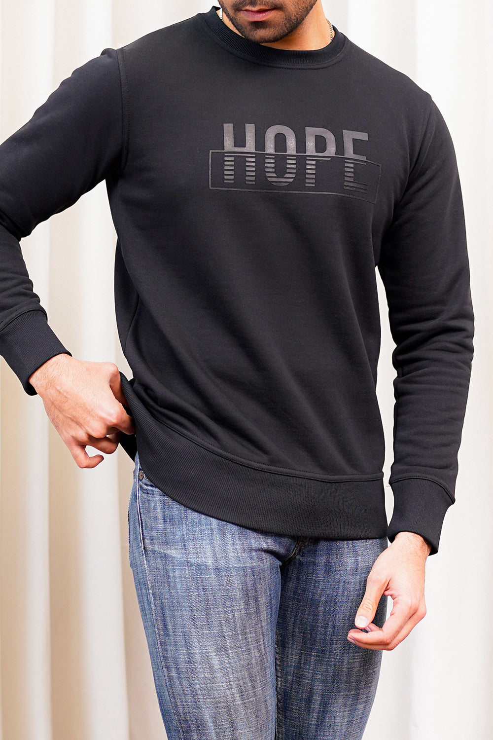 Hope Black Sweatshirt