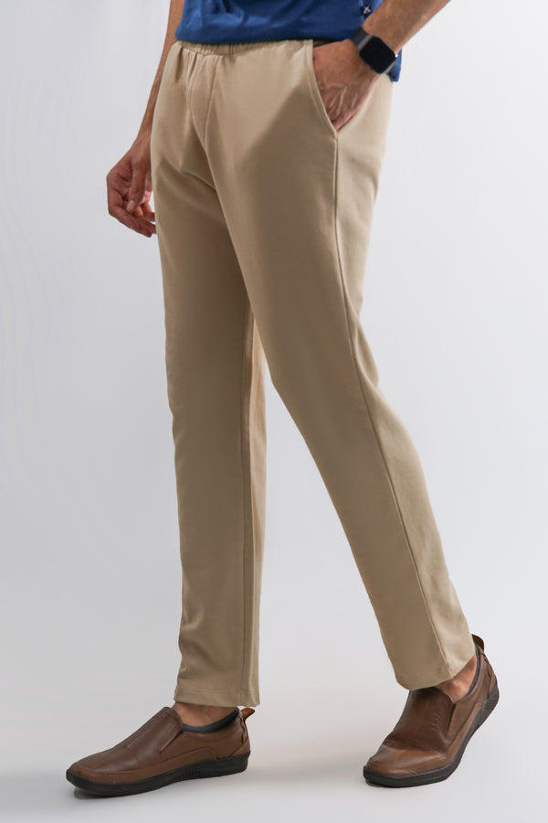 Men Khaki Brown Trouser