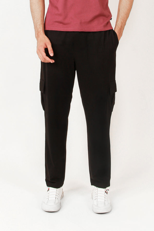 BLACK CARGO TROUSER FOR MEN