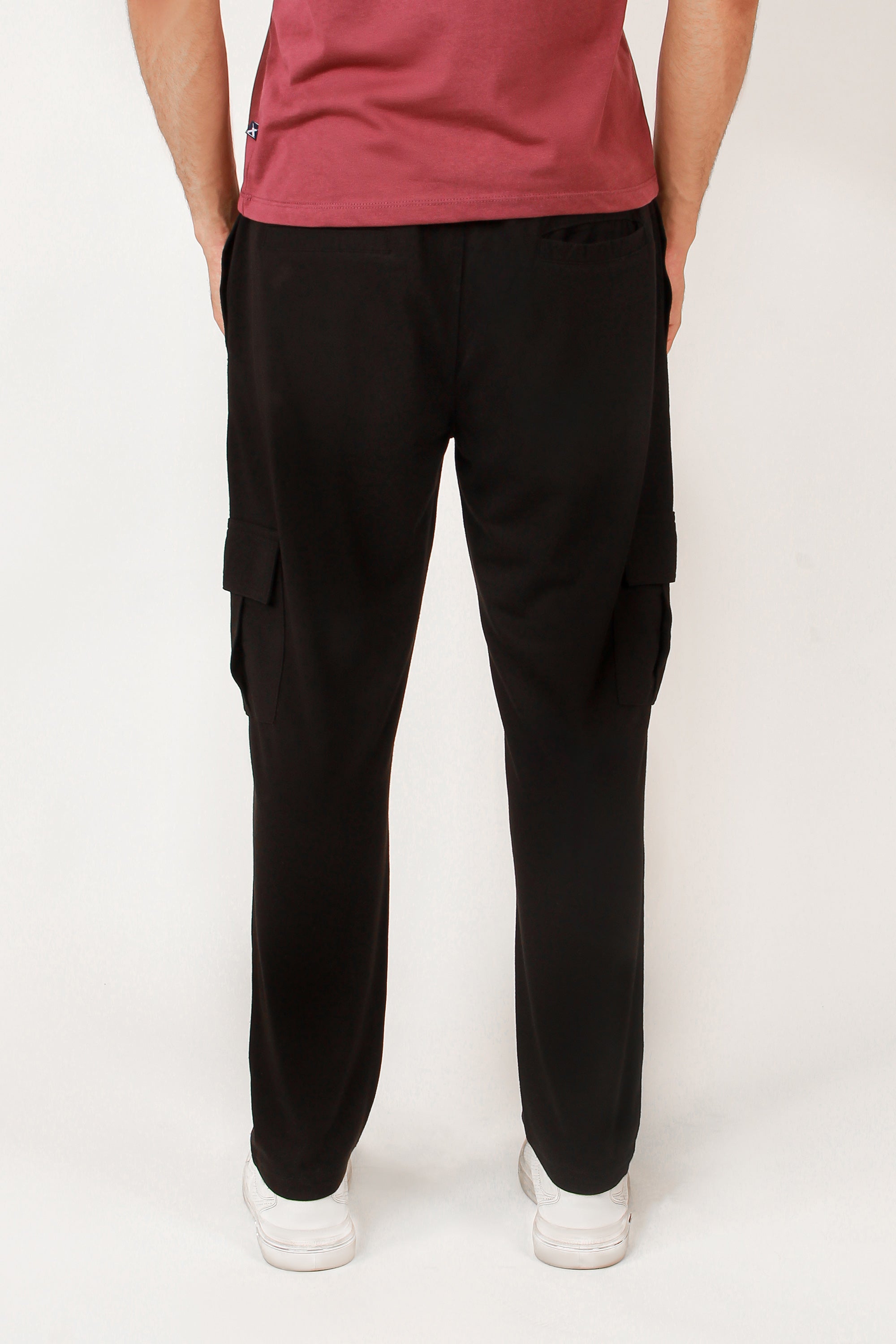 BLACK CARGO TROUSER FOR MEN