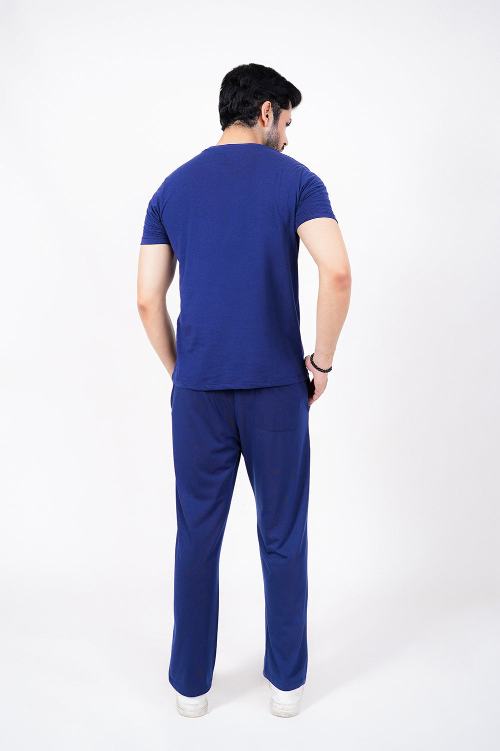 Relaxed Fit Navy Men Trouser