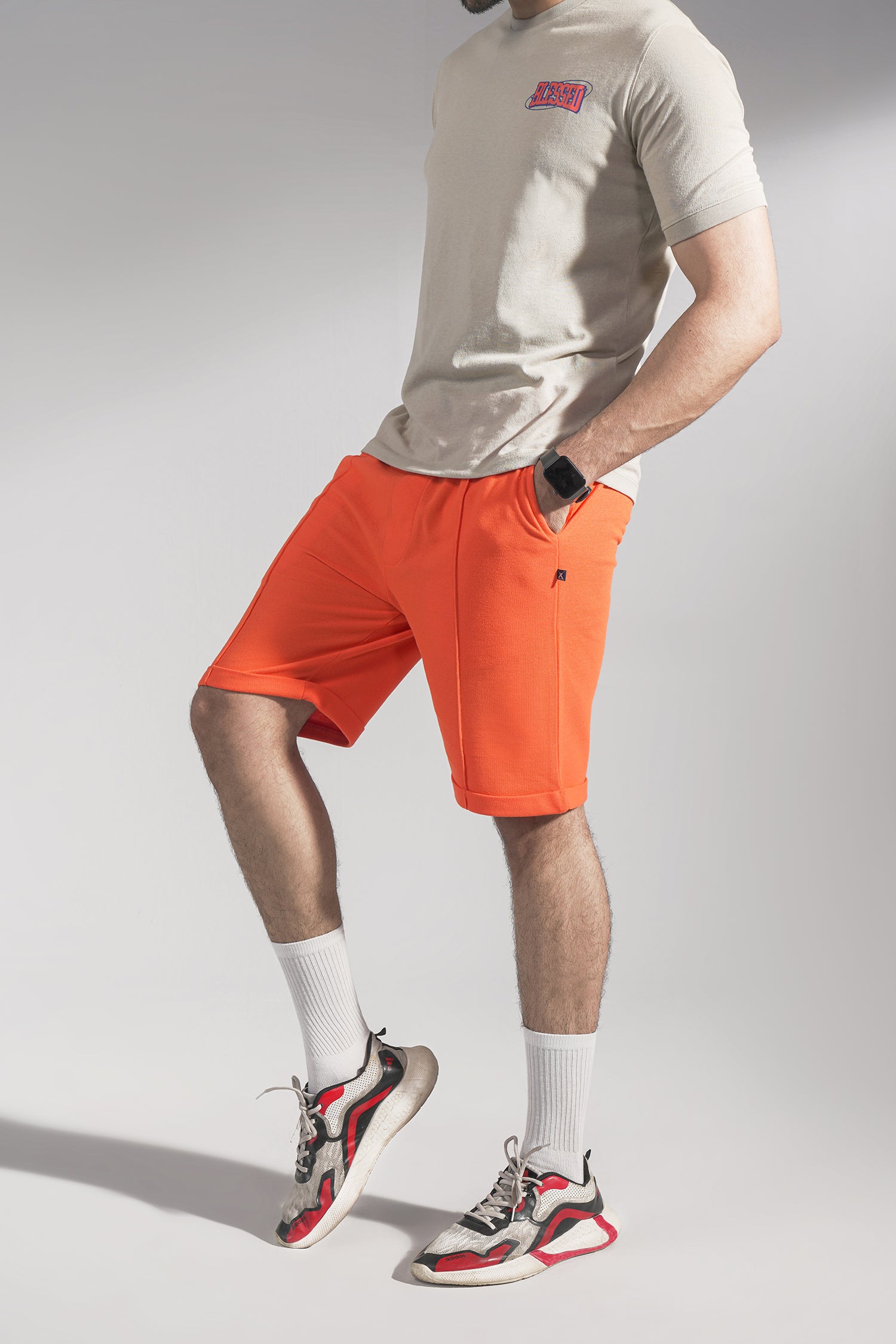 Men Pique Shorts