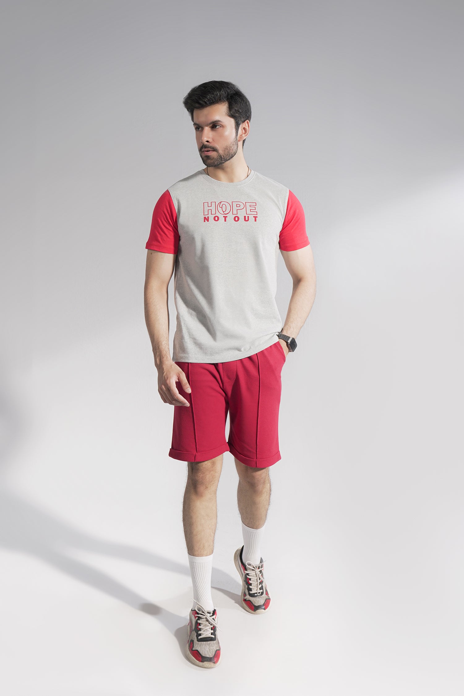 Red Men Pique Shorts