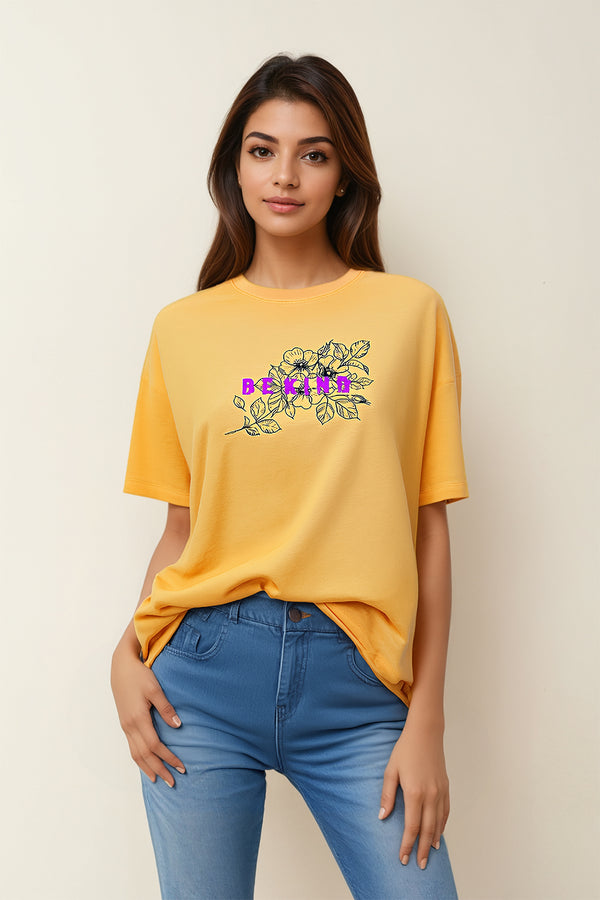 Bekind Women Drop Shoulder Tee